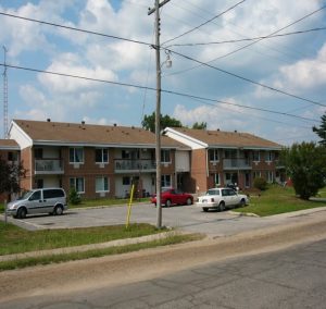 front view of apartments at yonge street